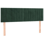 vidaXL LED-voodipeats, tumeroheline, 144x5x78/88 cm, samet