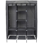 Tekstiilist riidekapp Saska Garden, tumehall