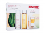 N&auml;opuhastuskomplekt tundlikule/kuivale nahale Clarins: puhastuspiim, 200 ml + toniseeriv n&auml;ovesi, 200 ml + n&auml;okoorija, 15 ml