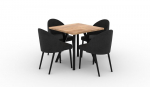 K&ouml;&ouml;gim&ouml;&ouml;bli komplekt ADRK Furniture 84 Rodos, must/pruun