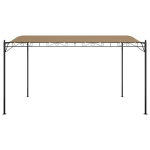 vidaXL varjualune, pruunikashall, 4x3 m, 180 g/m&sup2;, kangas ja teras