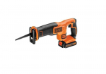 Black+Decker Saber Wireless Saber 18 V BDCR18-QW delivered with 1 battery and 1 blade of 15 cm, 22 mm travel