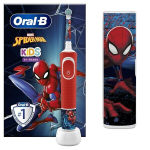 Elektriline hambahari - ORAL-B - Vitality Kids - Spiderman - Marveli kleebised - Kompaktne laadija