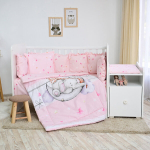 Beebi voodipesukomplekt Lorelli Trend Butterflies Pink, 70x110, 5-osaline