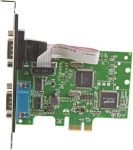 STARTECH PCI Express 2-seeria DB9 RS232 kaart - PCIe seeria adapter kahe suunaga UART 16C1050 - PCI Express x1