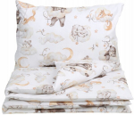 Voodipesu komplekt Babymam, 90 x 120 cm, pruun ja beež