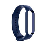 Xiaomi Mi Band 5/6/7, silikoon rihm, tumesinine