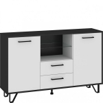 Kummut Boss - BOS-03 - 2D2S, must/valge l&auml;ikiv