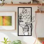 Seinakaunistus Metal Butterfly Face, 1 tk