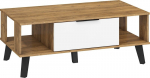 Kohvilaud Meblocross Sven, tume tamm/valge v&auml;rv