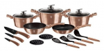 Pottide komplekt Berlingerhaus Metallic Line Rose Gold Edition, 17-osaline