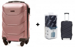 Suur kohver Wings TD147 L, roosa + kest
