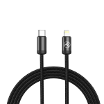 Tellur TLL155781 Minimalistlik USB‑C&ndash;Lightning-kaabel 3A 1m PD27W Must
