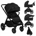 Universaalne jalutusk&auml;ru Lionelo Layla 2in1, Black Onyx