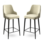 2 baaritooli komplekt Asir Enox, beež/must