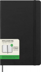 Moleskine n&auml;dalakalender L, k&otilde;va k&ouml;ide, 12M, must