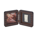 Pildiraam Baby Art My Baby Touch topeltj&auml;ljeraam tumehall, k&auml;e- ja jalaj&auml;lgede komplekt