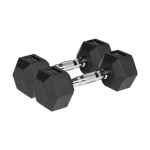 Kummiga kaetud malmist hantlid Rebel Active Hex 2x5kg