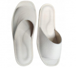 Naiste nahast sussid, valge, 39