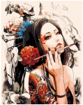 Maalimiskomplekt numbrite j&auml;rgi Geisha 1 40x50