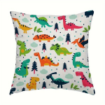 Dinosauruste Viske Padjakate V&auml;rviline Dekoratiivne Kodu 45.72x45.72 Cm.