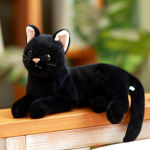 30cm Pehme Kass Plush M&auml;nguasi, Armas Nukk Kink, Juoda