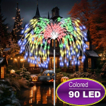 P&auml;ikeseenergia Ilutulestiku Tuled - 200/150/90 LED, 8 Režiimi, T&auml;iuslik Halloweeniks ja V&auml;lipidudeks., Spalvinga