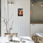 Kosmoses&uuml;stik K&auml;ivitamine Metallist Seina Kunst, Rakett Plahvatus Plakat