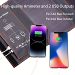 SUNAVEN 28W Kaasaskantav P&auml;ikesepaneeli Laadija Kahe USB Pordiga