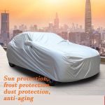 Premium-kvaliteet Ilmastikukindel Auto Kate - UV, Vihm & Lumi Kaitse, Vastupidav Pol&uuml;esterkiud, Tuulekindel Disain, 480.06x175.26x119.38 cm, H&otilde;bedane