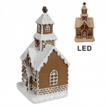 LED piparkoogimaja kaunistus, 8x7x15 cm