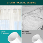 Kaherealine karniis Harrms, valge, 76-113 cm