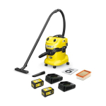 Tolmuimeja K&auml;rcher vee- ja tolmuimeja WD 4-18 Dual Battery Set