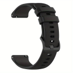 18mm 20mm 22mm Silikoonist K&auml;epael Garmin Vivoactive Asendusrihm., Juoda