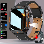 Nutikell LED Taskulambiga, Veekindel Fitness J&auml;lgija., Juodos odos stiliaus laikrodis