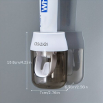 Automaatne Hambapasta Dosaator ja Seinale Paigaldatav Hoidja.