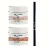 AOKITEC K&uuml;&uuml;negeel Komplekt 2TK, 60g, L&otilde;hnatu. , Rožinė + nuogas rinkinys