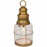 Akutoitega laualamp Industrial LED Lighthouse Gold Metal
