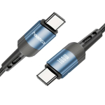 USB-C Kuni USB C Kaabel Kiirlaadimine 100W., Mėlyna