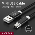 Mini USB Kaabel Kiireks Andmete Laadimiseks Micro USB MP3 MP4 Pleierile., 3 m / 9,84 pėdos