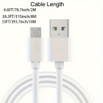 Premium &uuml;lipikk Micro USB laadimiskaabel kiirlaadimine USB 2.0 jaoks., 33FT / 393,7 colio / 10M (1 pakuotė)
