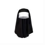 Nunna Cosplay Komplekt Bandana Kaelasoojendaja Rist Pidu Rekvisiidid., C Kryžius