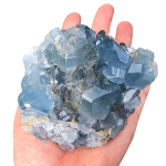 Taevasinine Tseoliit Klastri - Looduslik Toores Asurgeood, 1oz-100oz, T&auml;iuslik Kodu Dekoratsiooniks & Kingitusteks., 330-350g