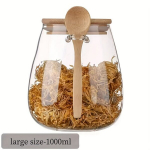 1tk S&auml;ilituspurk, Lekkevaba Kaanega Lusikas Toidupurk. , 1000 ml