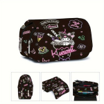 Sanrio Hello Kitty & Kuromi Kahekihiline Pinal - Armas Anime-Inspireeritud Kirjatarvete Kott, G6516-1