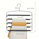 Mitmekihiline P&uuml;kste Riputusaasas, Ruumi S&auml;&auml;stev Metallriidepuu., Juoda-1 pakuotė