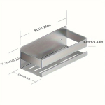 1tk 304 Roostevaba Teras Vannitoa Riiul, Augustamata Seina Paigaldatav Ladustamisalus.