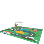 1tk Kunstlik Kristall Samet Vaip, Roheline Teemant Muster P&otilde;randamatt., 39 * 63 coliai / 100 * 160 cm