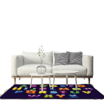 1tk Kunstlik Kristall Velvet Vaip, Masinpestav Libisemiskindel., 31,5 * 47,24 colio / 80 * 120 cm