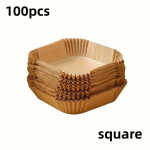 100tk Mittekleepuvad &Otilde;hufrit&uuml;&uuml;ri Paberid - Ruut & &Uuml;mmargune, Lihtne Puhastus, Tervislikum K&uuml;psetamine.